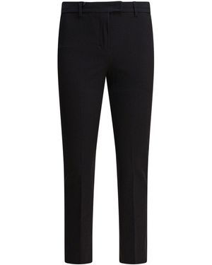 Max Mara Stretch Cotton Blend Trousers - Black
