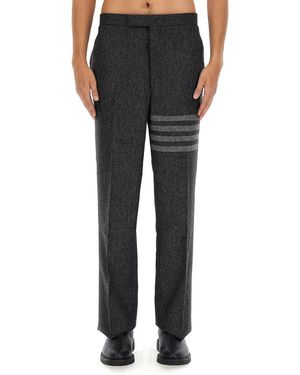 Thom Browne Tweed Pants - Black
