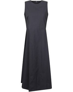 MIZUIRO Cotton Long Dress - Blue