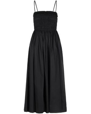 MICHAEL Michael Kors Cotton 'Smocked' Dress - Black