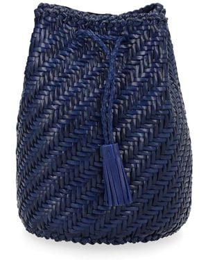 Dragon Diffusion Borsa "Pompom Double Jump Tan" - Blue