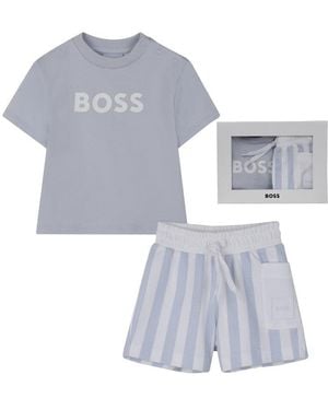 BOSS Set T Shirt+Short - White