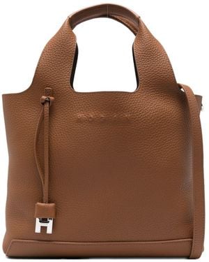 Hogan Small Leather Tote - Brown