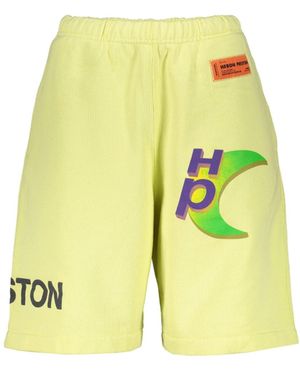 Heron Preston Cotton Shorts - Gelb