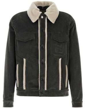 Fendi Dark Velvet Jacket - Black