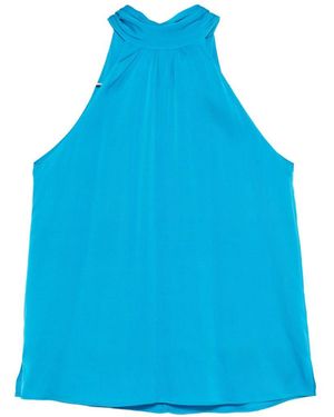 Silk95five Top de seda Villette - Azul