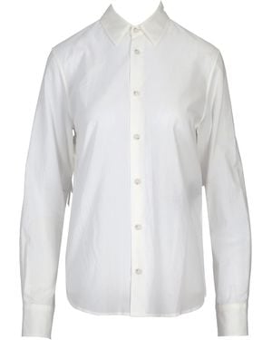 Ann Demeulemeester Camisa Lais con detalle de cordones en la espalda de algodón claro - Blanco