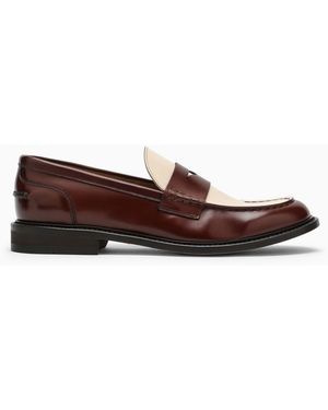 Doucal's Classic Two Tone Leather Moccasin - Brown