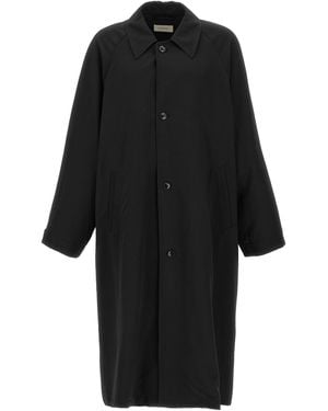 Lemaire 'half Overcoat' Trench Coat - Zwart