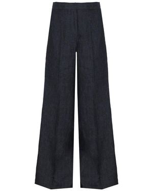 Max Mara Flared Trousers - Blue