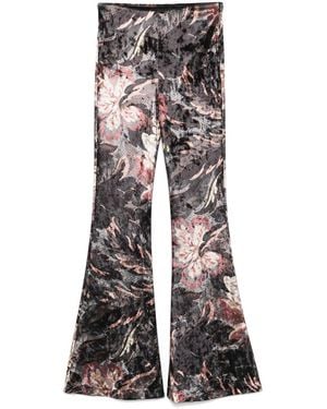 Etro Blumenhose - Grau