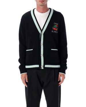 CASABLANCA Casa Mountain Temple Cardigan - Blue