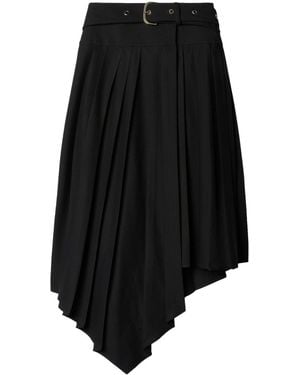 Off-White c/o Virgil Abloh Pleated Midi Skirt - Black