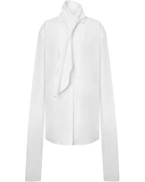 Alberta Ferretti Tie Shirt - Weiß