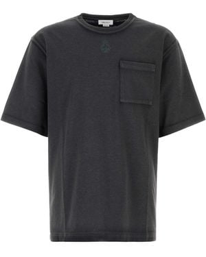 McQueen Two Tone Cotton T Shirt - Black