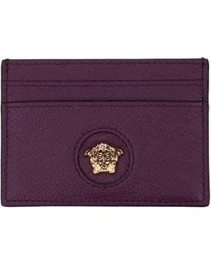 Versace Leather Document Holder/Plum - Purple