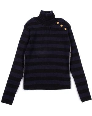 Balmain Strickpullover - Blau