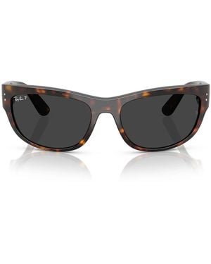 Ray-Ban Gafas De Sol Rb2289 902/48 Mega Balorama Marrón/Negro Unisex Polarizadas - Gris