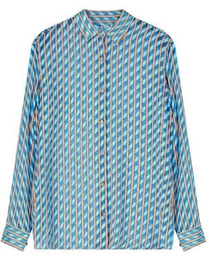 Dries Van Noten Striped Shirt - Blue
