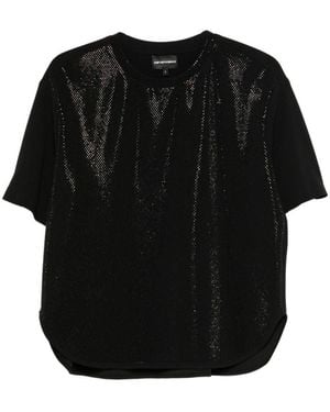 Emporio Armani Pullover mit Rundhalsausschnitt - Schwarz