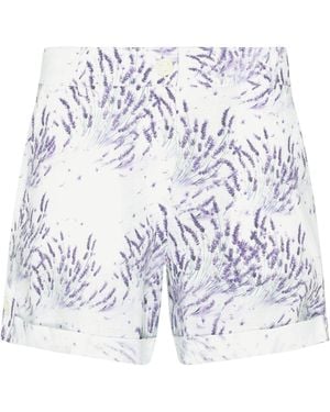 Vilebrequin Linen Shorts With Print - White