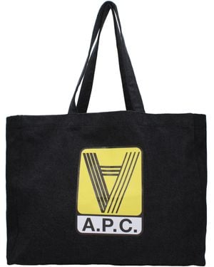 A.P.C. Shoulder Bags Fabric - Black