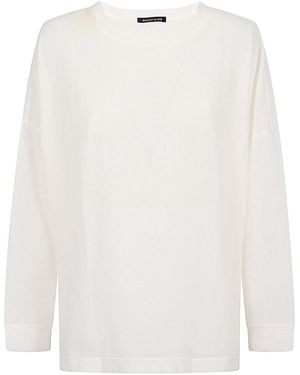 MIZUIRO Jersey con cuello redondo - Blanco