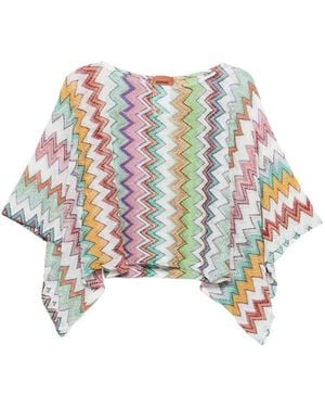 Missoni Bluse Mit Zickzackmuster - Weiß