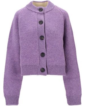 B.B. Wallace Vest Met Ronde Hals - Paars