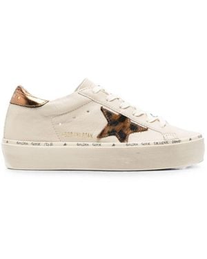 Golden Goose Hi Star Leather Trainers - Natural