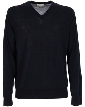 Ballantyne Trui Met V-hals - Blauw