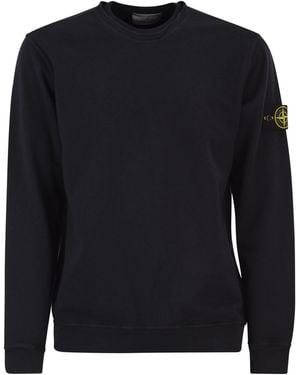 Stone Island Sudadera de corte estándar con cuello redondo de - Negro