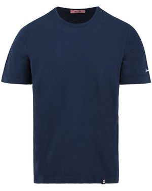 Drumohr T Shirts En Polos Blauw