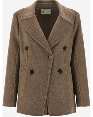 Tory Burch Wool Blend Coat - Green