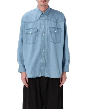 Studio Nicholson Trendy Mini T-Shirt - Blue