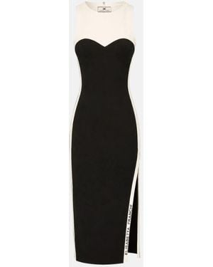 Elisabetta Franchi Zweifarbiges Kleid von - Schwarz