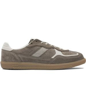 Alohas Tb.490 Rife Taupe Leather Trainers - Grey