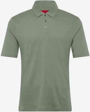 BOSS Linen Blend Polo Shirt - Green