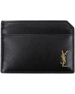 Saint Laurent Document Holder Leather - Black