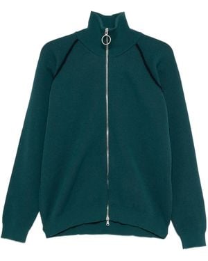 1989 STUDIO Full Zip Raglan Sweater - Green