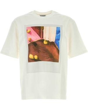 Jil Sander Cotton T Shirt - White
