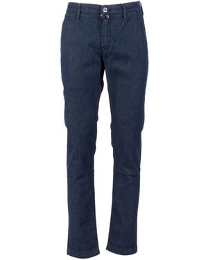 Jacob Cohen Slim Fit Bobby 5 Pockets Trousers - Blue
