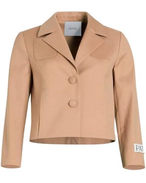 Patou Cotton Cropped Jacket - Natural