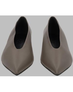 Aeyde Clara Nappa Leather Décolleté Heels With 3.5 Cm Heel - Brown
