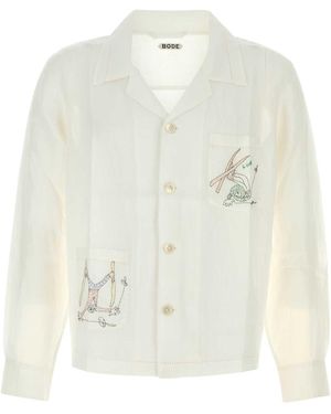 Bode Linen Shirt - White