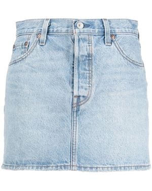 Levi's Halbhoher Jeans-Minirock - Blau