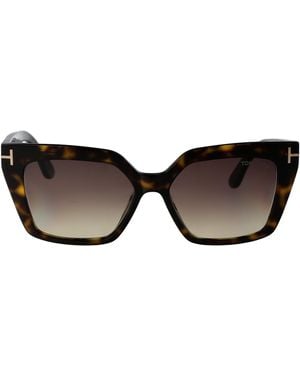 Tom Ford Cat Eye Sunglasses Ft1030 52 F - Brown