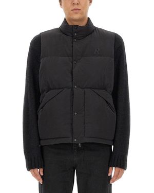 Represent Ar chaleco de nylon. - Negro