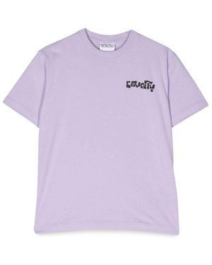 Marcelo Burlon Regular Ss T Shirt - Purple