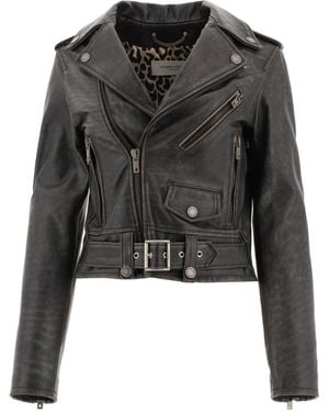 Golden Goose Leather Jacket - Black
